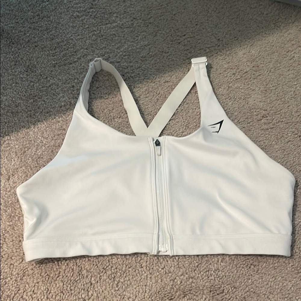 White Sports Bra